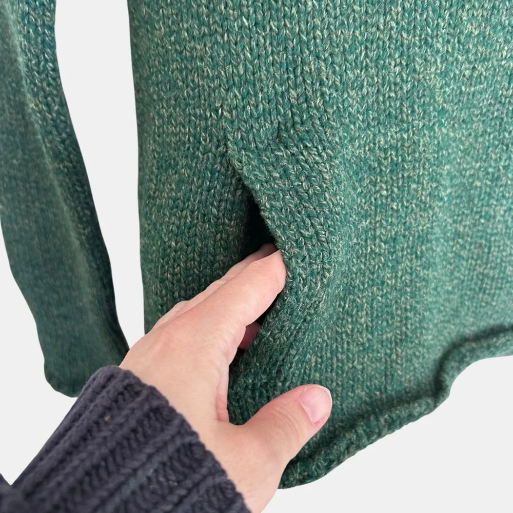 Zadig & Voltaire Forest Green Knit Hoodie Sweater Wool Blend Sz 1 Small - Picture 7 of 12